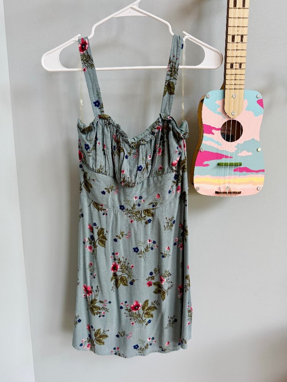 Trixxi Spaghetti Strap Floral Print Mini Sundress - Size S